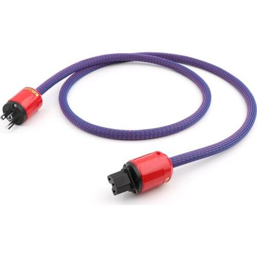 OFC Copper Hifi audiophile upgrade mains power cable US/EU Schuko Hi-Fi AC Mains 10AWG HIFI Power leads AMP DVD