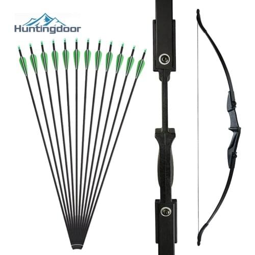 Taken-Down Bow Down Recurve Bow Right/left Hand High-strength Nylon Fiber Handle For Archery Shooting Beginner Hunting Game