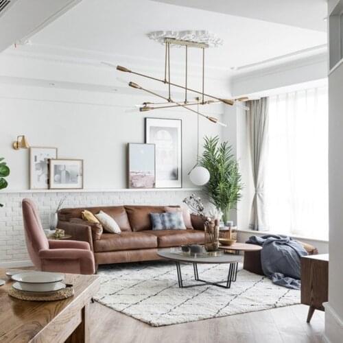 Modern Minimalist Nordic Moroccan Carpet Home Living Room Carpet Bedroom Bedside Mat Coffee Table Mat Custom