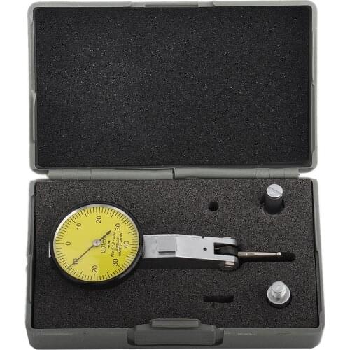 Dial Indicator 0-40-0 0.01mm Accuracy Metric Dovetail Rails Dial Test Indicator Dial Gauge with 2 Probes