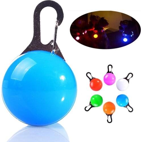 LED Pet Dog Collar Pendant Glowing Night Safety Pendant Portable Pet Products Night Light Collar Pedant Pet Supplies Accessories