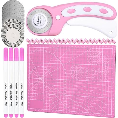 Nonvor Rotary Cutter Set Sewing Cutting Kit Blades Patchwork Tools Cutting Mat Fabric Cloth Quilting DIY for Leather Craft