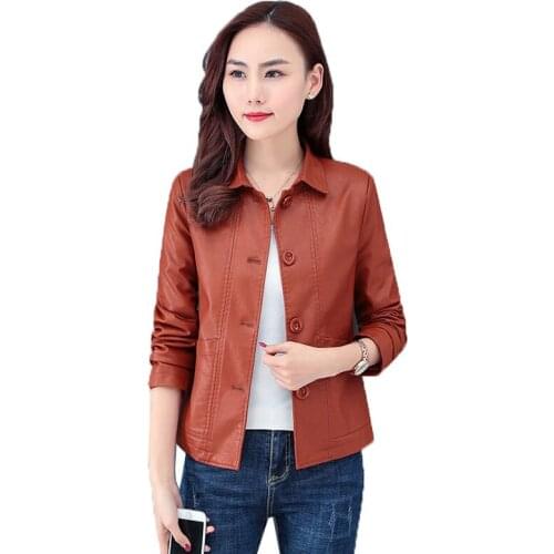 XLMJDZGS Women's Leather Jackets