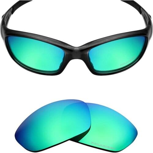 Mryok+ POLARIZED Resist SeaWater Replacement Lenses for Oakley Straight Jacket 2007 Sunglasses Emerald Green