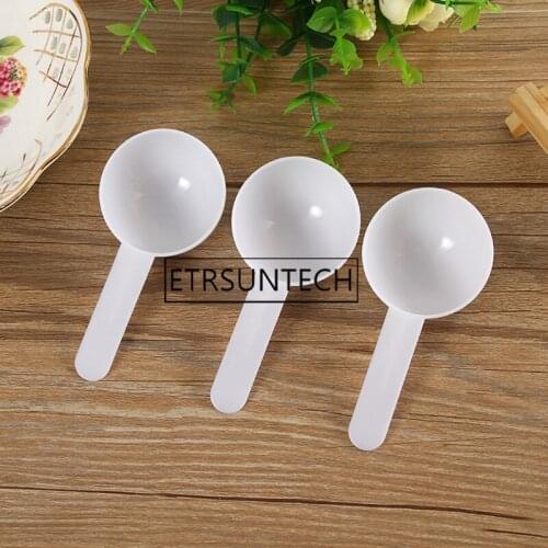 1000pcs 12 g / 25ML Food Grade PP Spoon 12 gram Plastic Measuring Scoop for Milk Powder Liquid White