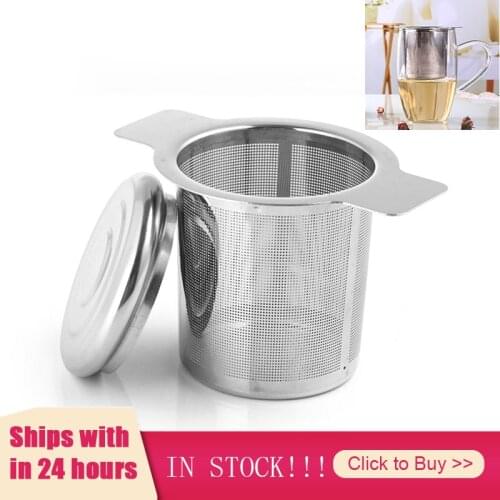 304 Stainless Steel Tea Infuser Leak Double Ear Stainless Steel Tea Leak Coffee Leak Tea Filter Kitchen Accessories For Tea Tool