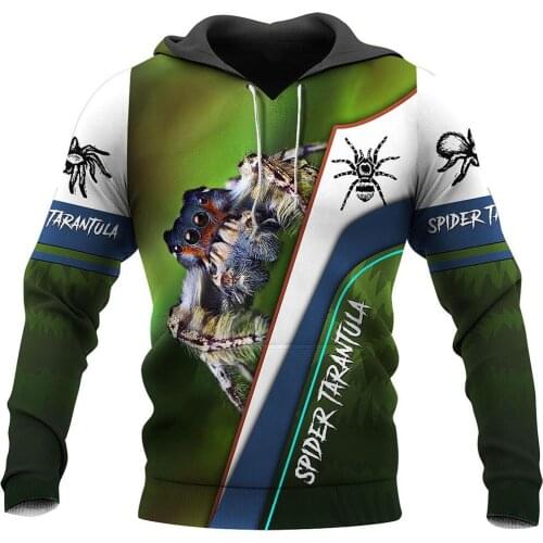 3D All Over Printed Spider Tarantula Men Hoodie Unisex Fashion Casual Sweatshirt Autumn Hip Hop Jacket Y-130