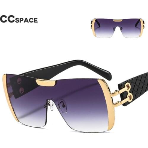 46664 One-Piece Large-Frame Sunglasses for Men and Women Fashion Brand Designer Sunshade Uv400 Retro Glasses