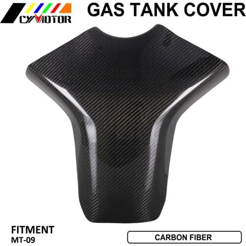 Motorcycle Accessories Carbon Fiber Gas Fuel Tank Cover Protection For Yamaha MT-09 MT09 MT 09 Motor Bike Parts