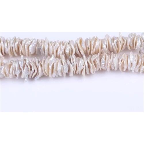 APDGG natural cultured 12-16mm middle hole keshi freshwater pearl strands loose beads women lady jewelry DIY