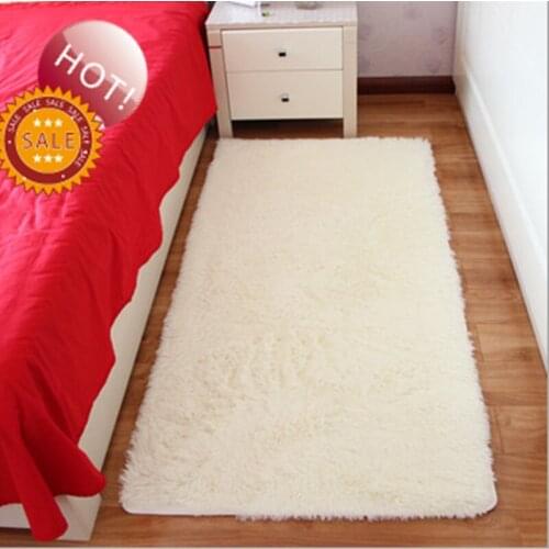 Free Shiping Milk White Rectangle Carpet Rug Bath Mat Shaggy Rug Absorbent Doormat Prayer Mats Tapetes Para Quato Nice Alfombras