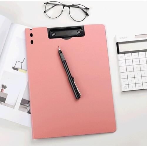 A4 Clipboard With Hook Plastic Clip Board File Folders Document Holders Drawing Writing Pad Office Supplies Student Stationery