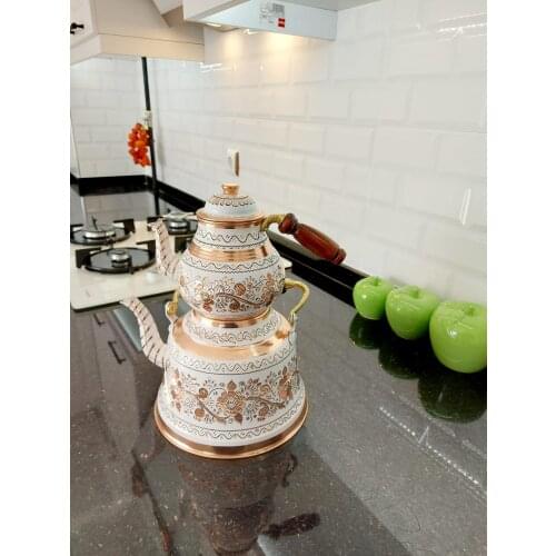 Teapots Tea Pot Copper Handmade Tea Set Traditional Turkish Chinese Japanese Tea Coffee Kettle Boiler Christmas Gift