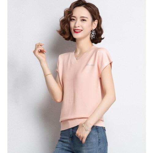 CHUNZUMURONG Women's Silk T-Shirts