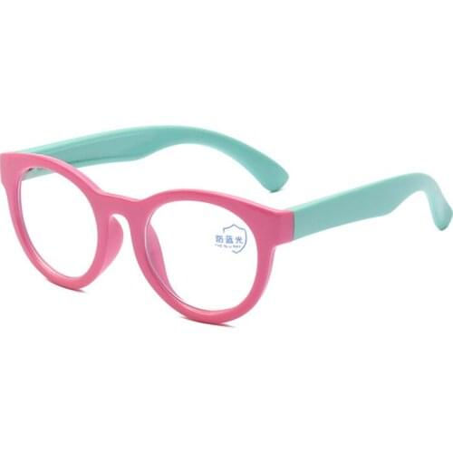 Children Blue Light Blocking Glasses Boys Girls Computer Protective Eyeglasses Silicone Glasses Frame Custom Prescription Lens
