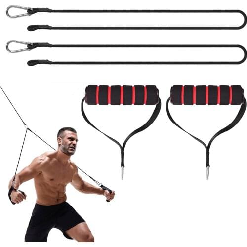 Fitness DIY Gym Pulley Cable Machine Attachment System Workout Arm Biceps Triceps Hand Muscle Training Equipment Accessories