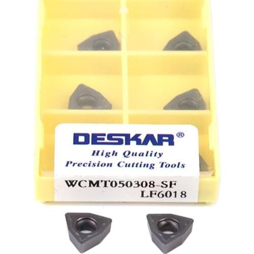 WCMX030208-SF WCMX040208-SF WCMT050308-SF WCMT06T208-SF WCMT080412-SF LF6018 Carbide Inserts CNC Lathe Turning Tools, For Steel