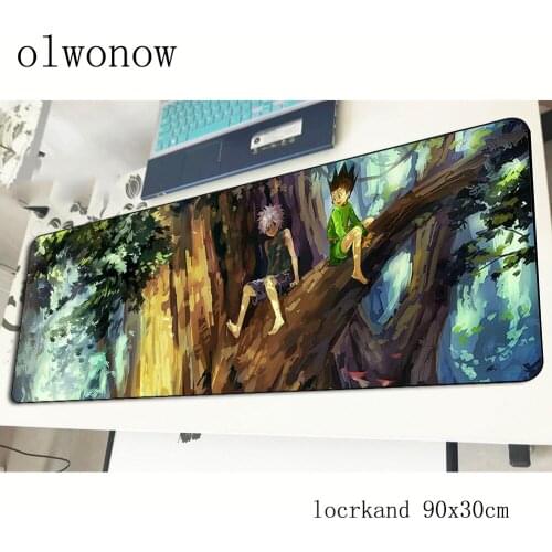 HUNTERxHUNTER pad mouse Customized computador gamer mouse pad 90x30cm padmouse Birthday mousepad ergonomic gadget office mats