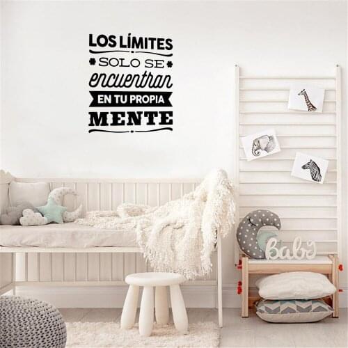 Spanish Wall Stickers Quote Wall Decal Home Decor For Living Room Bedroom Vinyl Art Mural Revocable DW10614