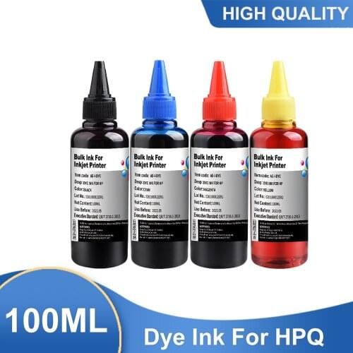 100ML Universal Refill Ink For HPQ 61 60 62 63 64 65 932 933 950 951 564 902 920 901 inkjet printer cartridges or refillable ink