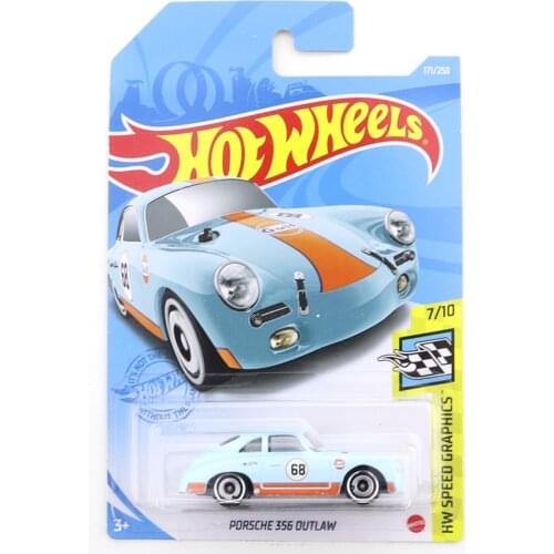 2021-171 Hot Wheels PORSCHE 356 OUTLAW Mini Alloy Coupe 1/64 Metal Diecast Model Car Kids Toys Gift