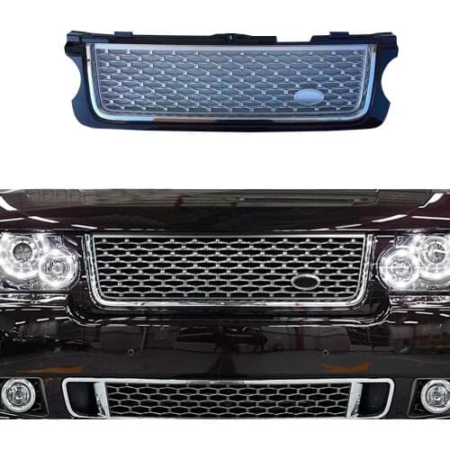 Modified For Range Rover Radiator Grille For Range Rover Vogue L322 2010 2011 2012 Auto Cover Front Racing Grille Grills Mesh