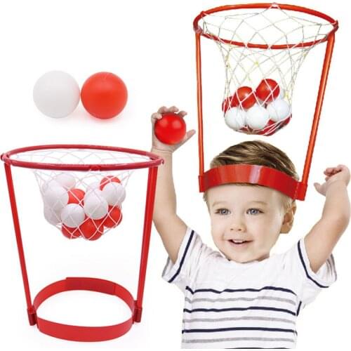 Outdoor Headband Hoop Ball Toy Security Catching Basketball Parent-child Game