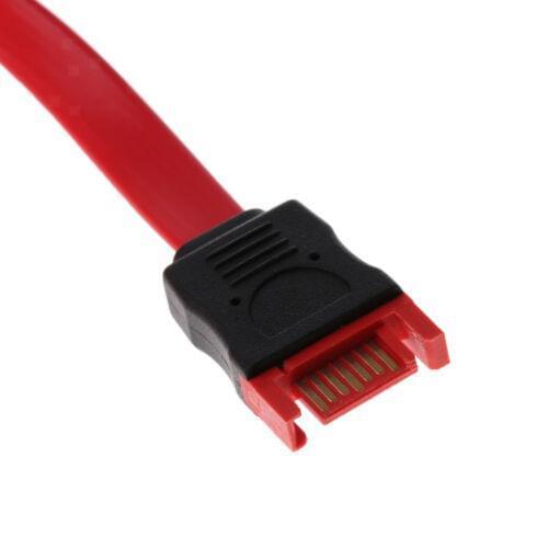 New Red SATA 7 Pin Male to SATA 7 Pin Female Extension Cable Cord for HDD Hard Drive