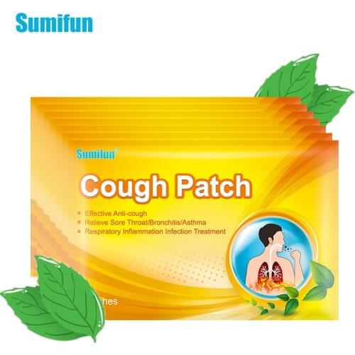 Sumifun 6/12pcs Chinese Cough Relief Plaster Herbal Medical Throat itching Asthma Cold Asthma Relief Patch For Adults Children