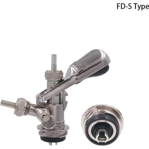 TWELVETAP S-Type Keg Coupler Stainless Steel Homebrew Beer Keg Tap Coupler Draft Dispenser For Wine Brew Bar Tools Equipment