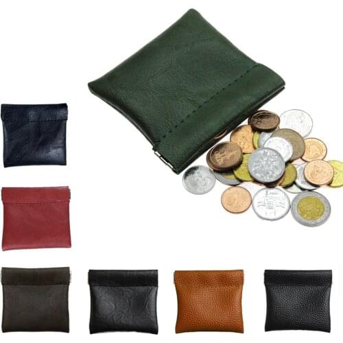 1 Pc Mini Fashion Coin Purse Money Bag Travel Key Case Coin Earphone Small Storage Bag Pu Creative Unisex Mini Wallet 8*7.5cm