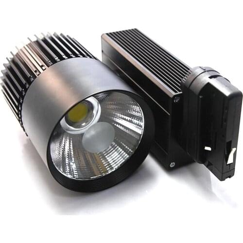 12pcs 30W 4 wire COB LED Track light AC110-240V Track Lighting LED Spot Wall Lamp Rail Spotlights Replace Halogen Lamps