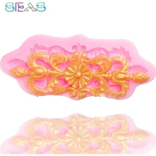 Decorate Chocolate Fondant Mould Baking Tools Lace Silicone Molds for Crafts 3D Silicone Mold Epoxy Tools Kitchen Utensil