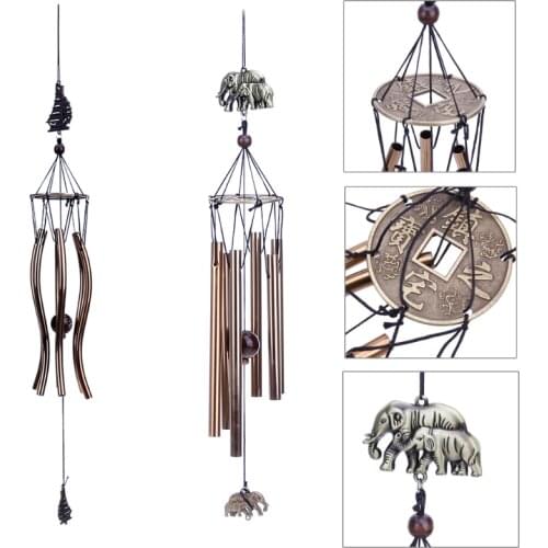 Outdoor Garden Yard Home Living Wind Chimes 6Tubes Hanging Ornament Home Outdoor Garden Yard Decortion
