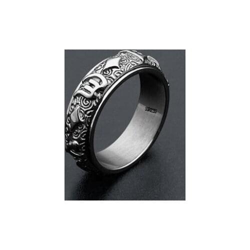 925 silver rotatable fashion female ring