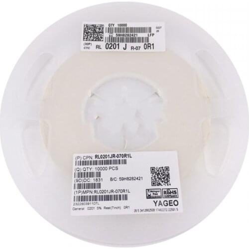 10000pcs/lot 0201 1/20W SMD 1% resistor 0R ~ 10M 1/2W 0 1 10 100 150 220 330 ohm 1K 2.2K 10K 100K 0R 1R 10R 100R 150R 220R 330R