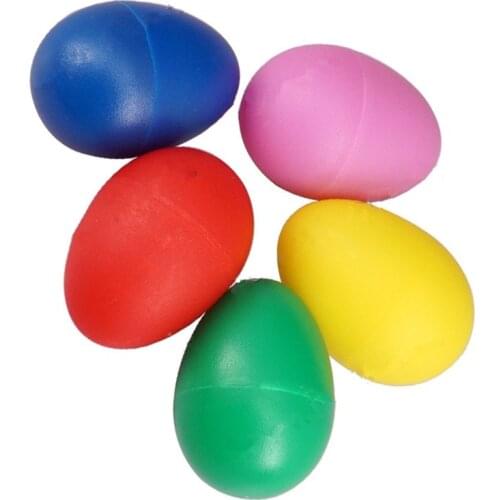 5Pcs/lot Coloured Musical Sound Eggs Hand Percussion Maracas Rumba Shakers Rhythm for Ukulele Guitar parts