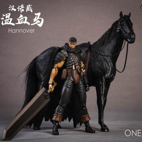 1/12 Scale War Scene Accessories War Horse Hannover Horse Warmblood Anime Statue Palm Fit 6'' Figure JXK JXK013 Toys GIFTS