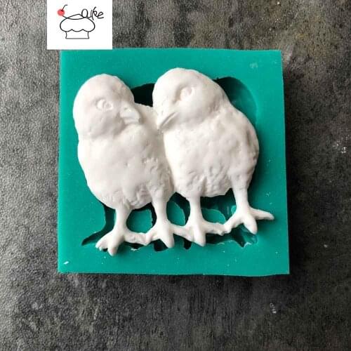 Aouke Chicken Silicone Decorating Molds Cake Silicone Mold Sugarpaste Candy Chocolate Gumpaste Clay Mould