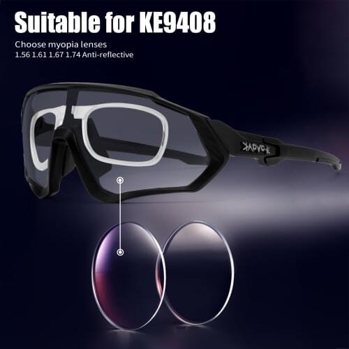 For KE9408 Style Prescription 1.56 1.61 1.67 1.74 Aspheric Optical Lenses Myopia Frame Cycling Glasses Sunglasses Bike Eyewear