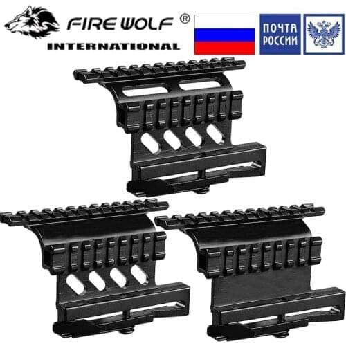 Picatinny Weaver AK Series Side Mount Rails Quick QD 20mm Picatinny Separate Double-sided AK Scope Hunting Rifle Scope Mounting