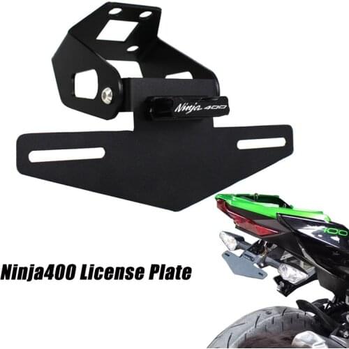 Motor License Plate Holder Bracket Frame Tail Tidy Fender Eliminator For Kawasaki Ninja 400 Ninja400 Z400 2017 2018 2019 2020