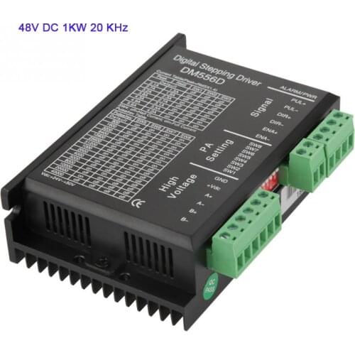 Hot DM556D 48V DC 1KW 20 KHz Two-phase High Power Stepper Driver for CNC Router Milling