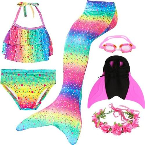 Mermaid Tails for swimming monofin swimming flippers costume girls carnaval princess carnival