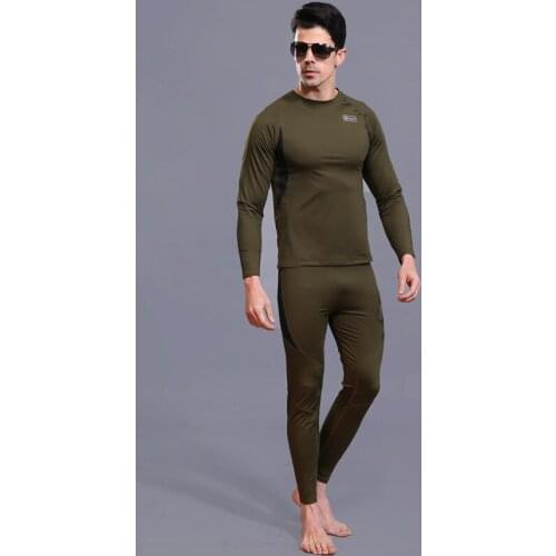 Outdoor Sports Underwear Sets Compression Fleece Sweat Quick Drying Thermo Underwear Men Clothing Hiking Underwear Winter