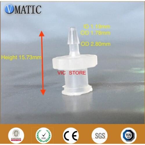 Free Shipping 100Pcs/Lot 1/16 Inch Barb Female Luer Tapered Syringe Fitting (Polyprop) Luer Lock Tapered Connector