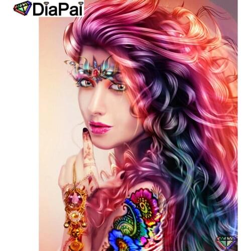 DIAPAI 5D DIY Diamond Painting 100% Full Square/Round Drill "Beauty character" Diamond Embroidery Cross Stitch 3D Decor A23131