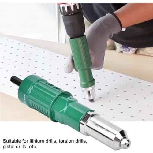 Rivet Rivet Gun Set Riveter Adapter Rivet Nut Hand Tool for 2.4mm 3.2mm 4.0mm 4.8mm Rivet Tools