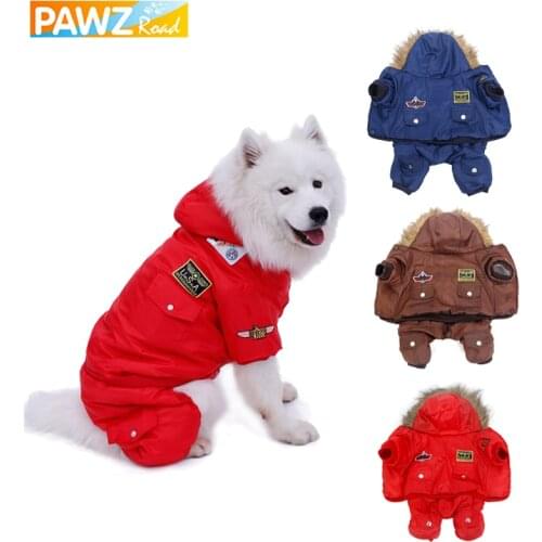 5 Size Pet Dog Clothes For Big Dogs Warm Thick Winter Coats for Small Large Dog Puppy Apparels Jumpsuit Hoodies Dog Products Hot