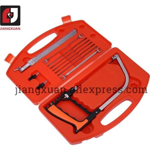 11 In 1 Hand DIY Saw Multifunction Hand Saws Used to Cutting Metal Wood Glass Plastic Rubber 9 Blades With Box